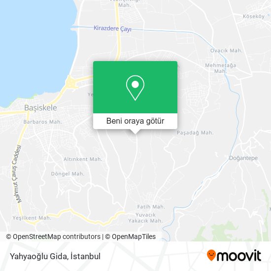 Yahyaoğlu Gida harita