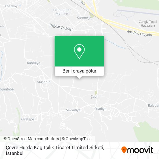 Çevre Hurda Kağıtçılık Ticaret Limited Şirketi harita