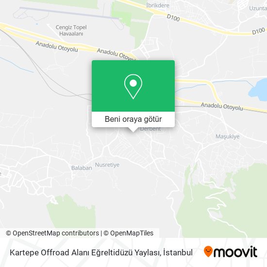 Kartepe Offroad Alanı Eğreltidüzü Yaylası harita