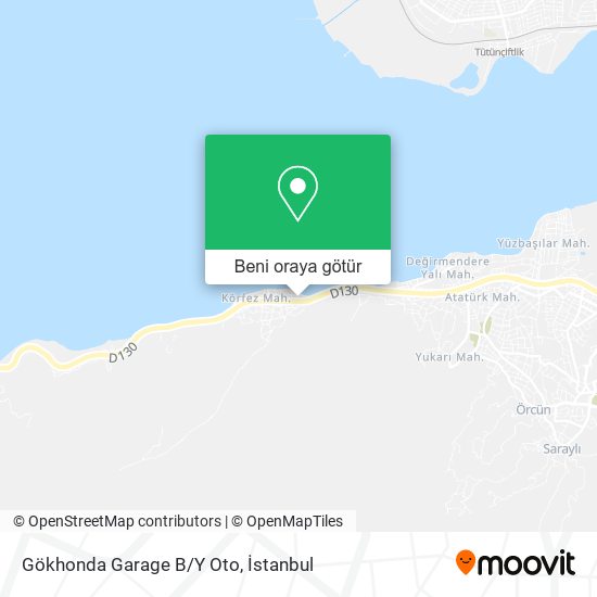 Gökhonda Garage B/Y Oto harita
