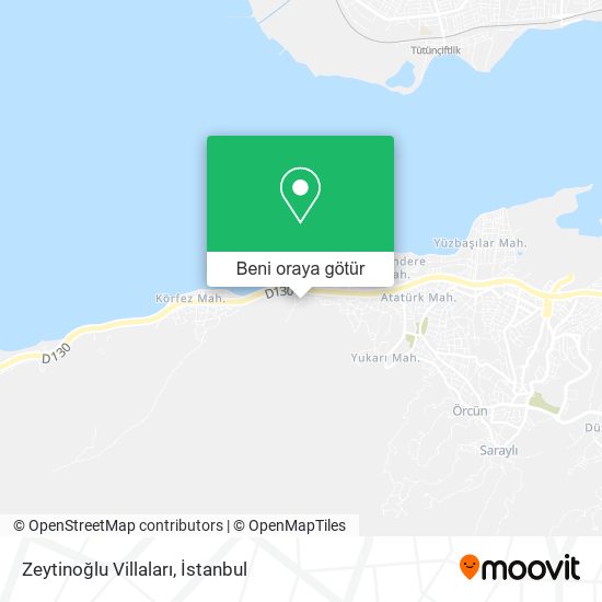 Zeytinoğlu Villaları harita