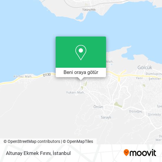 Altunay Ekmek Fırını harita
