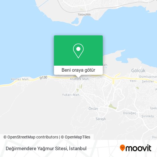 Değirmendere Yağmur Sitesi harita