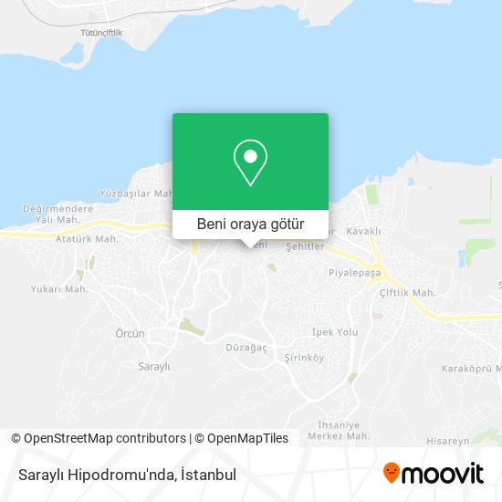 Saraylı Hipodromu'nda harita