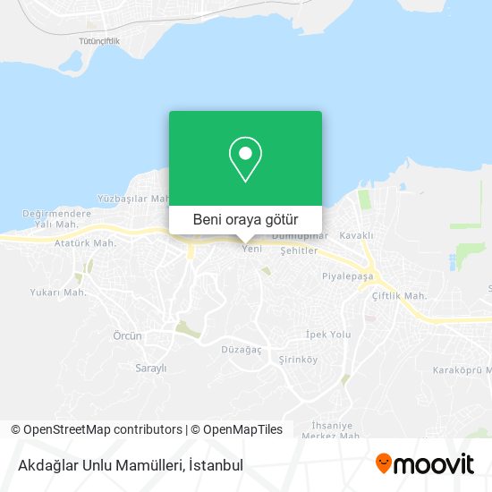 Akdağlar Unlu Mamülleri harita