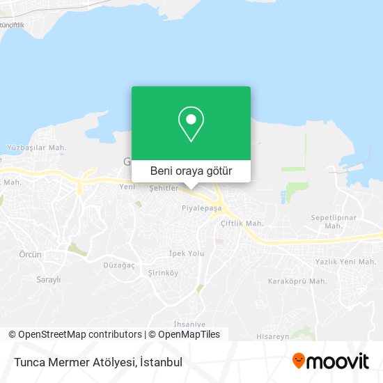 Tunca Mermer Atölyesi harita