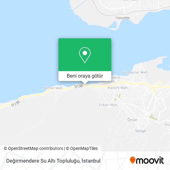 Değirmendere Su Altı Topluluğu harita
