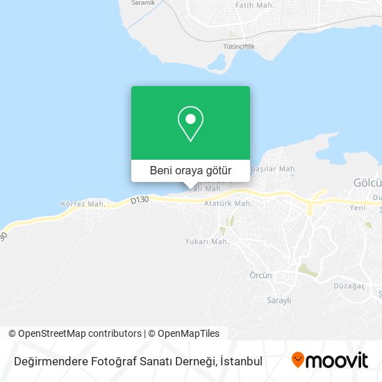 Değirmendere Fotoğraf Sanatı Derneği harita