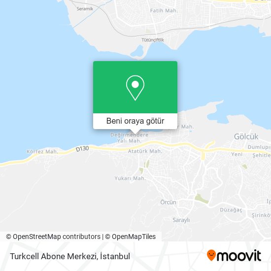 Turkcell Abone Merkezi harita