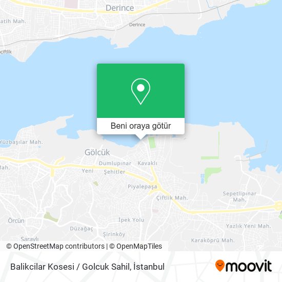 Balikcilar Kosesi / Golcuk Sahil harita