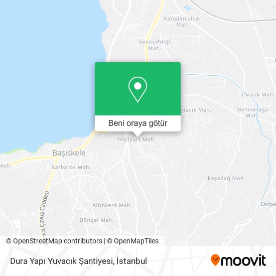 Dura Yapı Yuvacık Şantiyesi harita