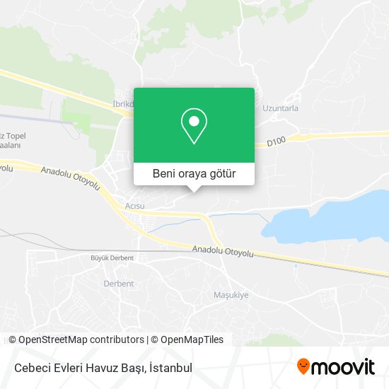 Cebeci Evleri Havuz Başı harita