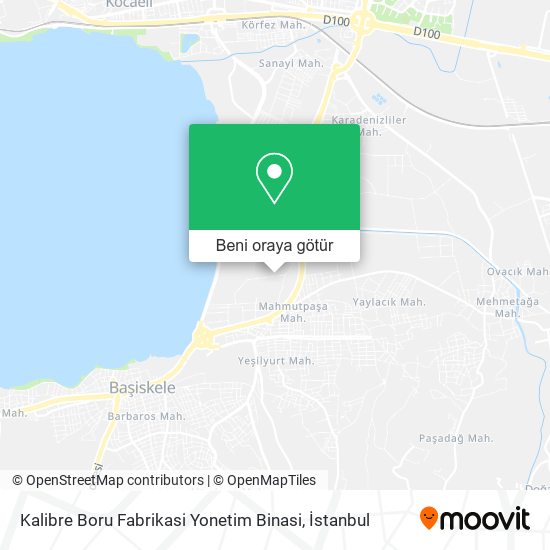 Kalibre Boru Fabrikasi Yonetim Binasi harita
