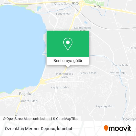 Özrenktaş Mermer Deposu harita