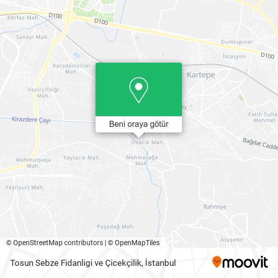 Tosun Sebze Fidanligi ve Çicekçilik harita