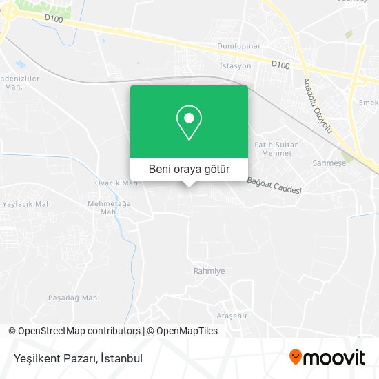 Yeşilkent Pazarı harita