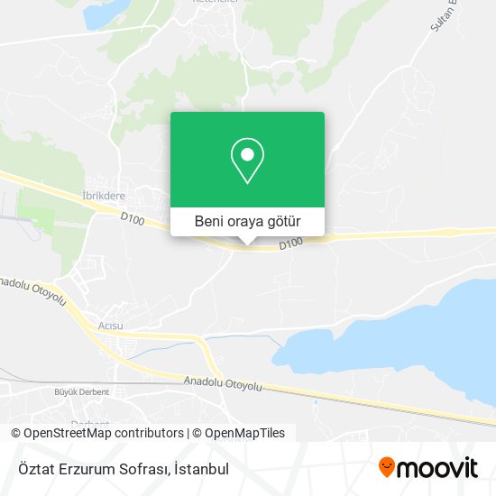 Öztat Erzurum Sofrası harita