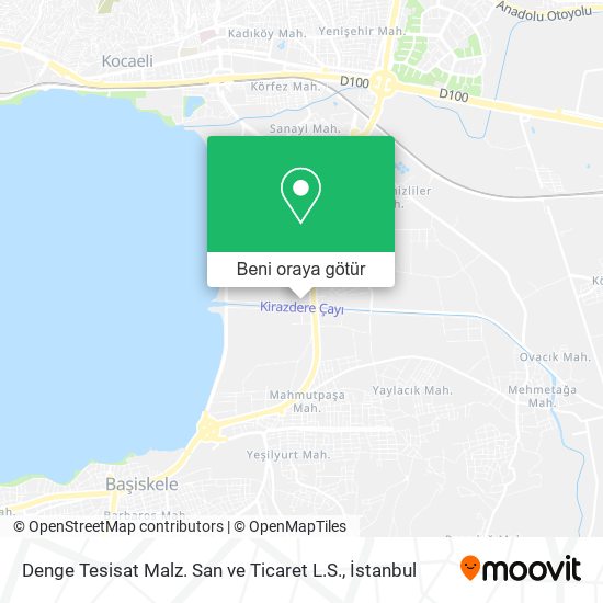Denge Tesisat Malz. San ve Ticaret L.S. harita