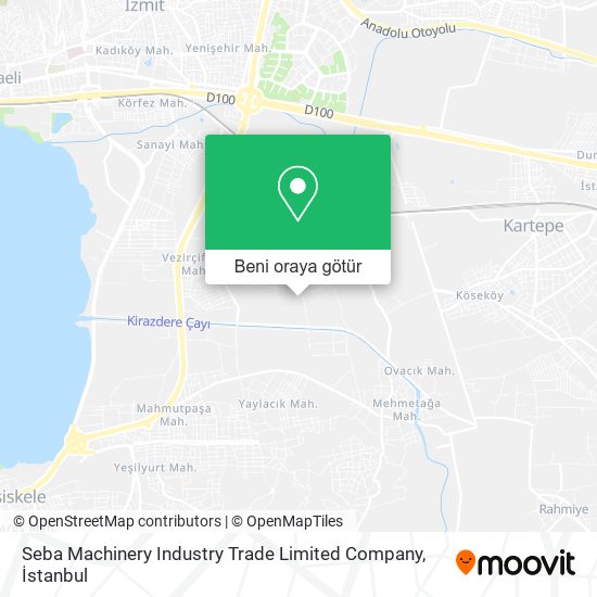 Seba Machinery Industry Trade Limited Company harita