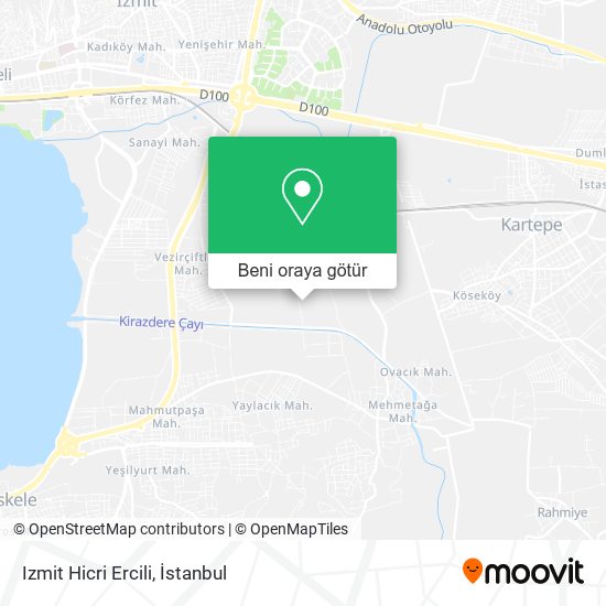 Izmit Hicri Ercili harita