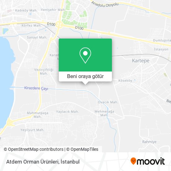 Atdem Orman Ürünleri harita