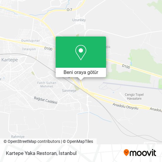 Kartepe Yaka Restoran harita