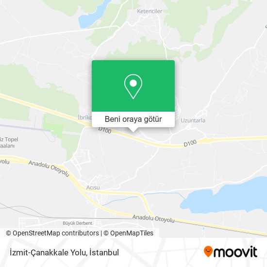 İzmit-Çanakkale Yolu harita