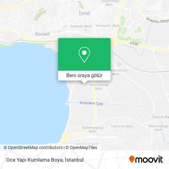 Oce Yapı Kumlama Boya harita