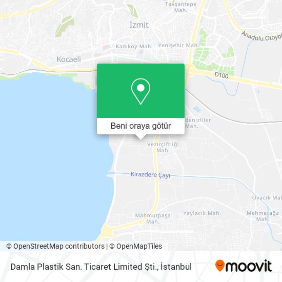 Damla Plastik San. Ticaret Limited Şti. harita