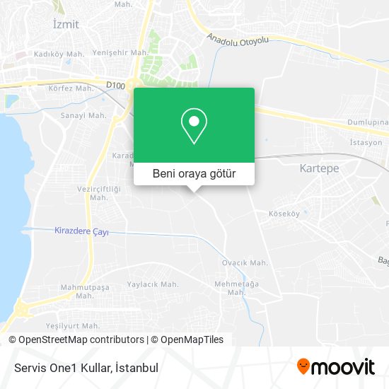 Servis One1 Kullar harita