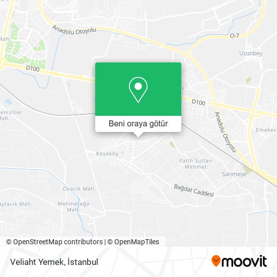 Veliaht Yemek harita