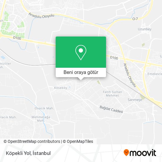 Köpekli Yol harita