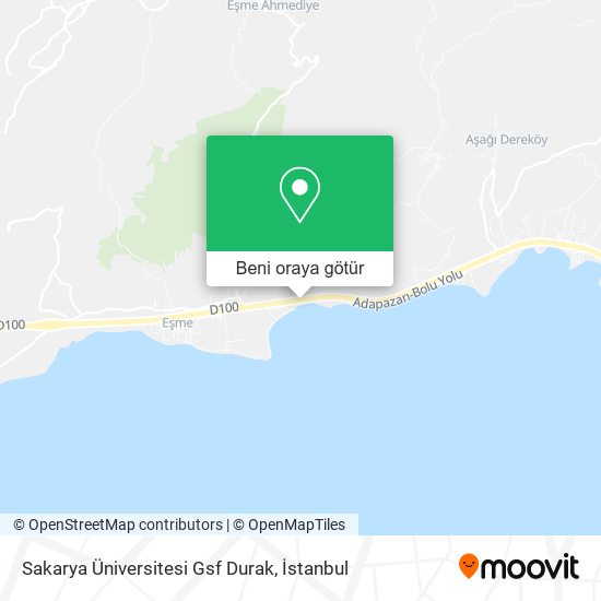 Sakarya Üniversitesi Gsf Durak harita