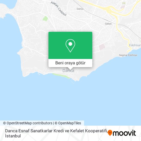 Darıca Esnaf Sanatkarlar Kredi ve Kefalet Kooperatifi harita