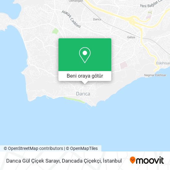 Darıca Gül Çiçek Sarayı, Darıcada Çiçekçi harita
