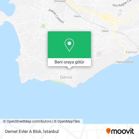 Demet Evler A Blok harita