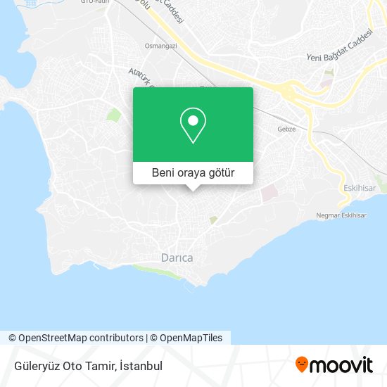 Güleryüz Oto Tamir harita