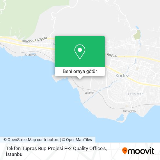 Tekfen Tüpraş Rup Projesi P-2 Quality Office's harita