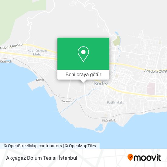 Akçagaz Dolum Tesisi harita