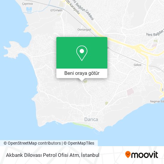 Akbank Dilovası Petrol Ofisi Atm harita