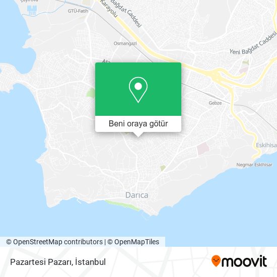 Pazartesi Pazarı harita