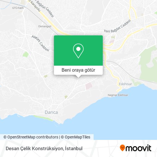 Desan Çelik Konstrüksiyon harita