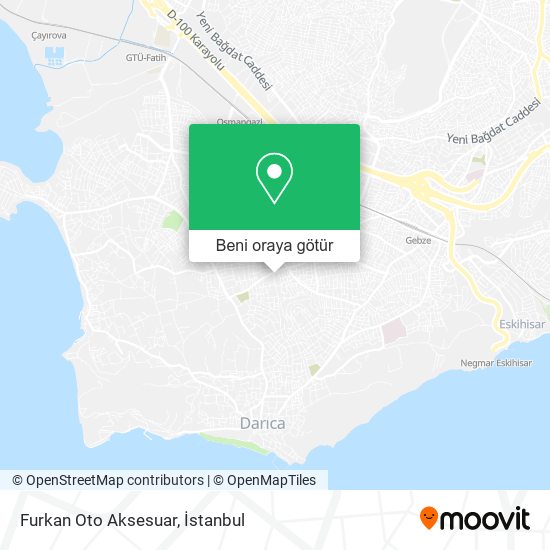Furkan Oto Aksesuar harita