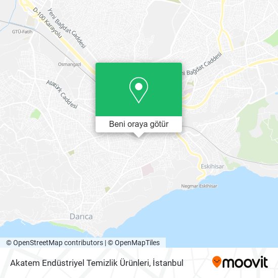 Akatem Endüstriyel Temizlik Ürünleri harita