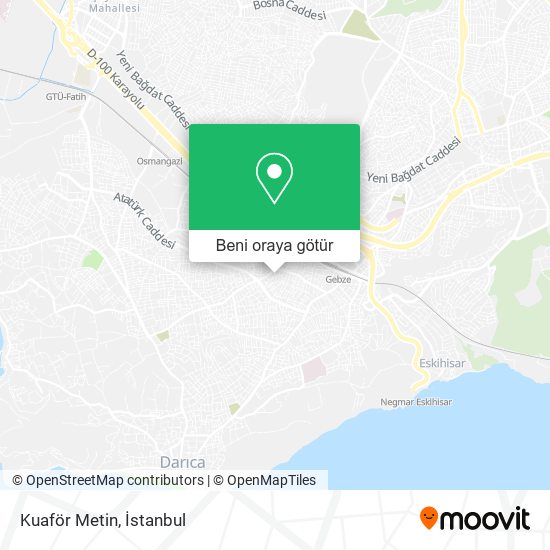 Kuaför Metin harita