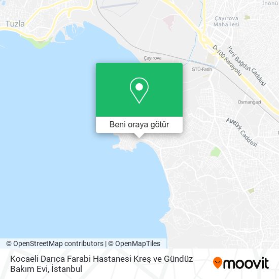 Kocaeli Darıca Farabi Hastanesi Kreş ve Gündüz Bakım Evi harita
