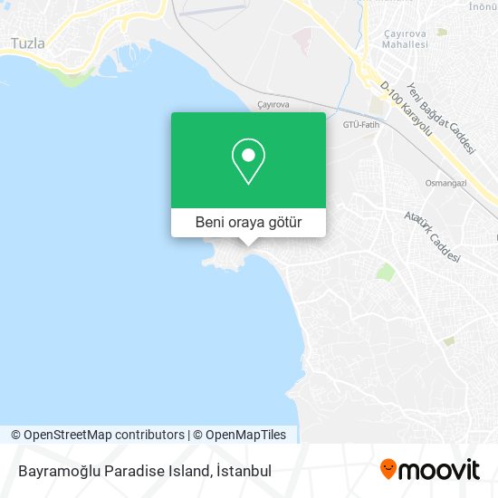Bayramoğlu Paradise Island harita
