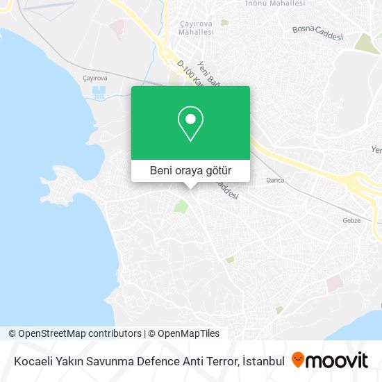 Kocaeli Yakın Savunma Defence Anti Terror harita