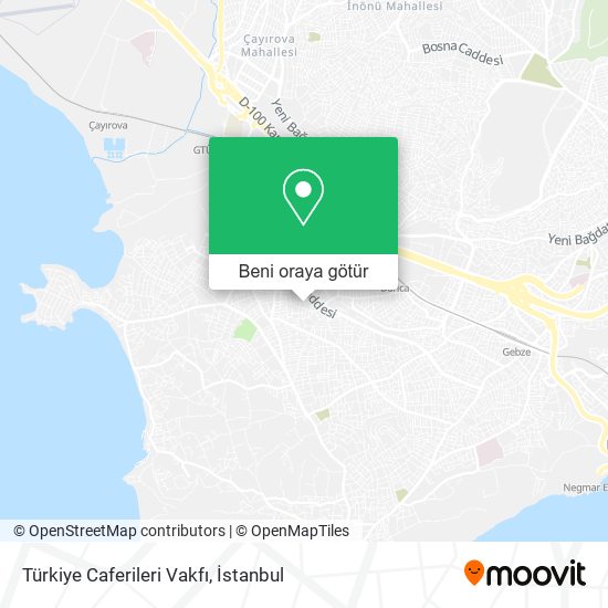 Türkiye Caferileri Vakfı harita