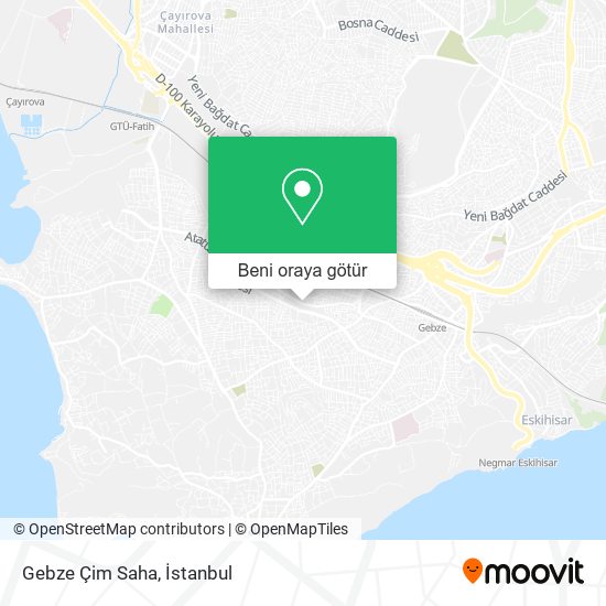 Gebze Çim Saha harita